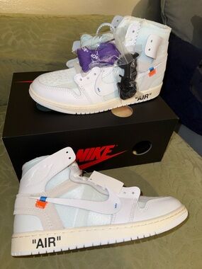 Nike Jordan 1 off white Virgil Abloh white/Alaska